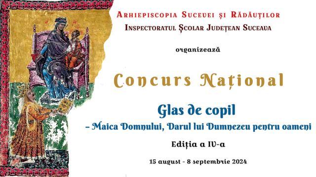 Festivitatea de premiere – Concursul național de recitare „Glas de copil – Maica Domnului, Darul lui Dumnezeu pentru oameni”, Ediția a IV-a, 2024