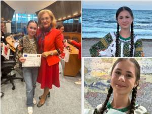 Antonia Seciu, laureată a „Festivalului Tinereții”, a fost premiată cu o excursie la Bruxelles de eurodeputatul Grapini