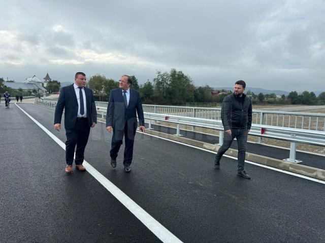 În Marginea a fost inaugurat un pod nou care face legătura între Satul Nou și restul comunei