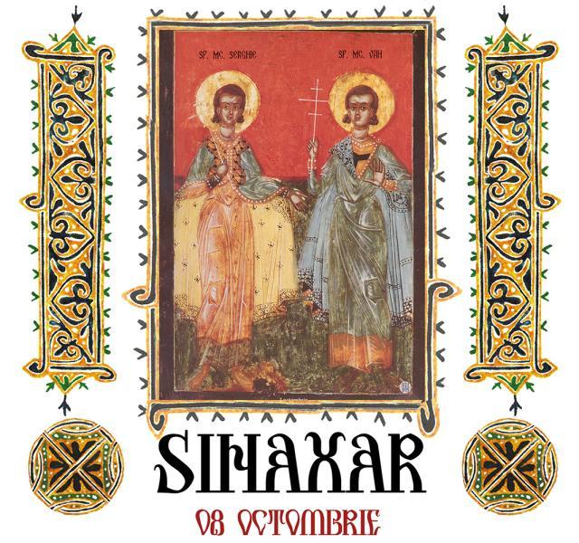 Sinaxar 08 octombrie 2024