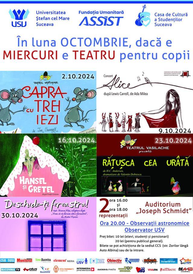 Casa de Cultură a Studenților din Suceava vine cu multe evenimente