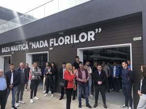 Deschiderea bazei nautice din Fălticeni s-a făcut în prezența mai multor campioni olimpici la canotaj