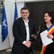 Viitorul presedinte al CJ Suceava, Gheorghe Șoldan și primarul Violeta Țăran