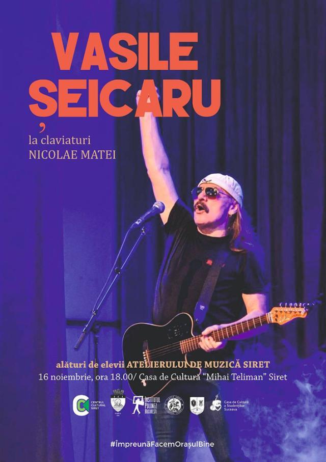 Vasile Șeicaru va concerta, în noiembrie, la Siret