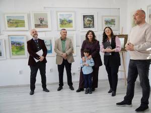 Expoziția „Vremuri și Valuri Călătorii în acuarelă, la Galeria de arta Zamca Foto Mihai Fomin