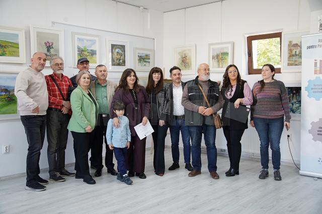 Expoziția „Vremuri și Valuri Călătorii în acuarelă, la Galeria de arta Zamca Foto Mihai Fomin