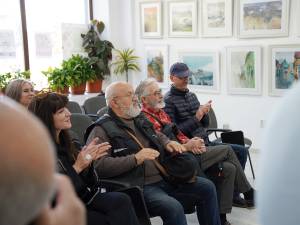 Expoziția „Vremuri și Valuri Călătorii în acuarelă, la Galeria de arta Zamca Foto Mihai Fomin