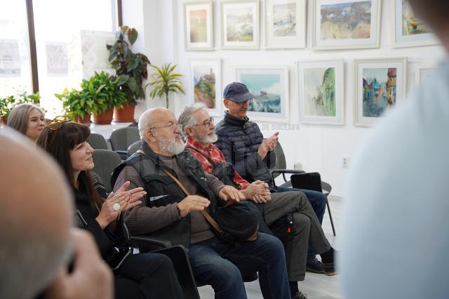 Expoziția „Vremuri și Valuri Călătorii în acuarelă, la Galeria de arta Zamca Foto Mihai Fomin