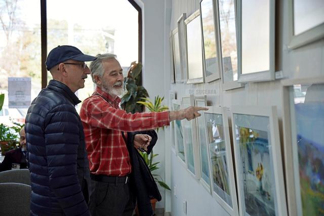 Expoziția „Vremuri și Valuri Călătorii în acuarelă, la Galeria de arta Zamca Foto Mihai Fomin