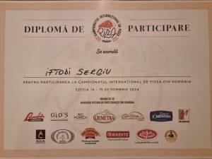 Sergiu Iftodi, managerul pizzeriei Industrial Pizza din Suceava, a participat la a treia ediție a Campionatului Internațional de Pizza