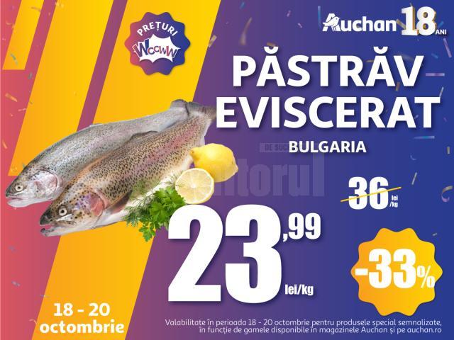 Nu rata ultimele oferte de la majoratul Auchan! Magazinele te așteaptă cu peste 1.000 de oferte