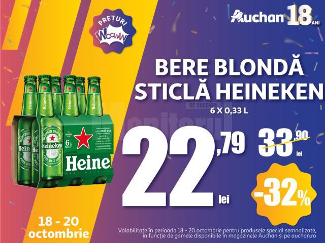 Nu rata ultimele oferte de la majoratul Auchan! Magazinele te așteaptă cu peste 1.000 de oferte