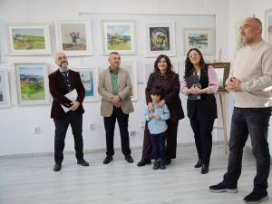 Expoziția „Vremuri și Valuri Călătorii în acuarelă, la Galeria de arta Zamca. Foto Mihai Fomin