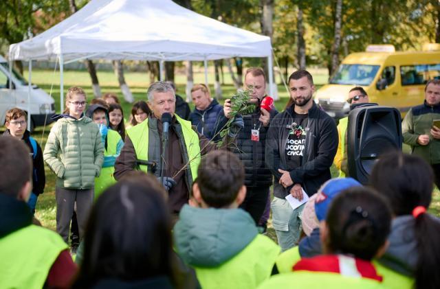 Perdea de arbori plantată la Mitocul Dragomirnei, cu ajutorul a 350 de voluntari