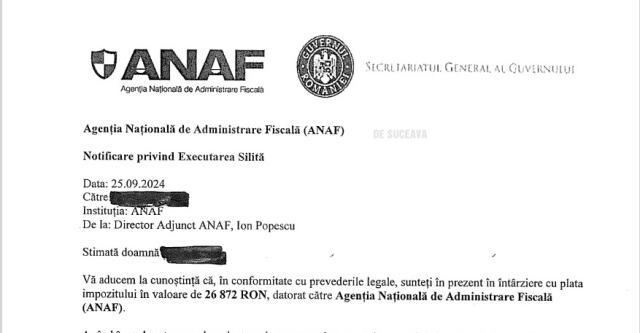 Finanțele sucevene atrag atenția contribuabililor asupra unor emailuri false transmise în numele ANAF