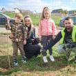 Plantare de arbori cu peste 350 de voluntari la Mitocu Dragomirnei