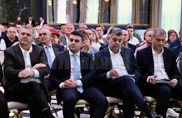 Gheorghe Șoldan a participat alături de premiercul Marcel Ciolacu la o întâlnire cu antreprenorii suceveni