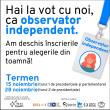 Cum poți deveni observator electoral la alegerile prezidențiale și parlamentare.