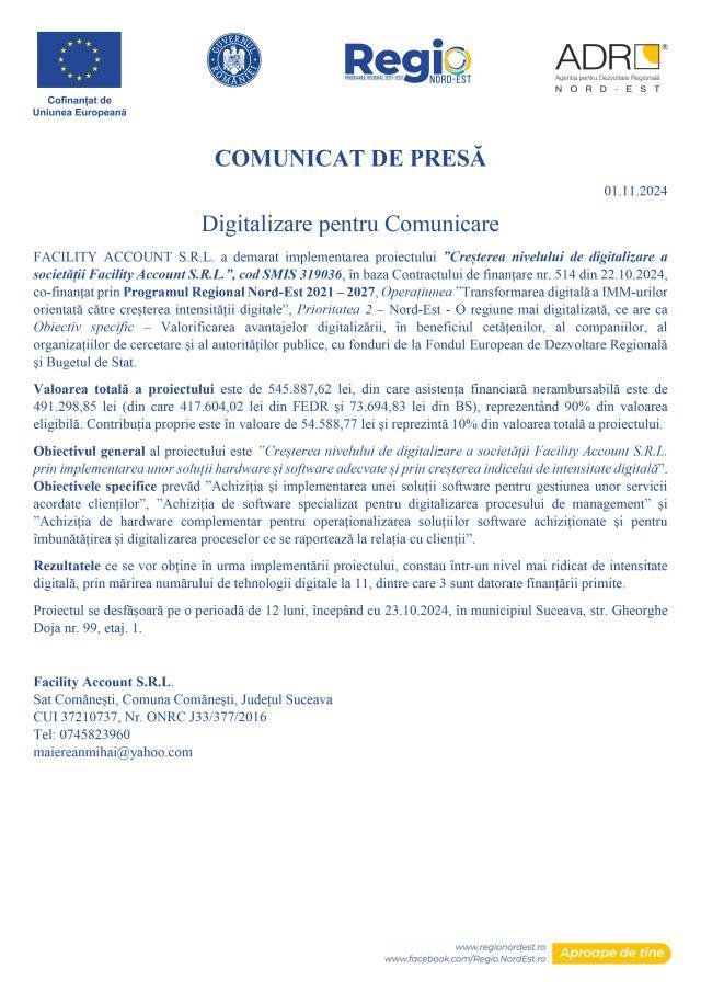 Digitalizare pentru Comunicare