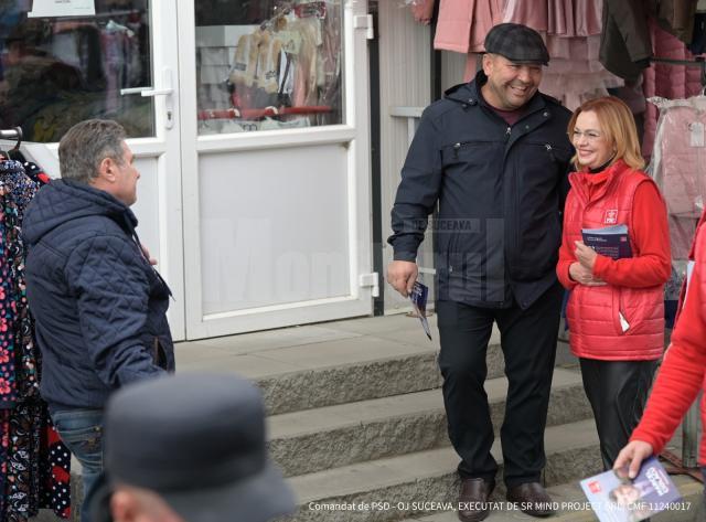 Social-democrații, în bazarul din Suceava, la discuții cu comercianții și cumpărătorii