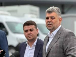 Gheorghe Șoldan alături de premierul Marcel Ciolacu și ministrul Transporturilor, Sorin Grindeanu