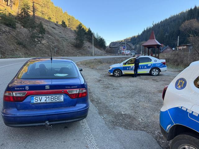 Intrările din Vatra Dornei, ”blocate” de polițiști și jandarmi timp de patru ore