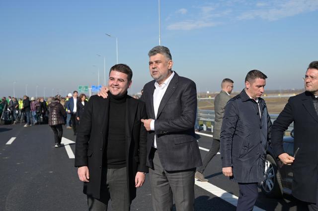 Șoldan, alături de Ciolacu și Grindeanu la inaugurarea primilor 11 kilometri din autostrada A7