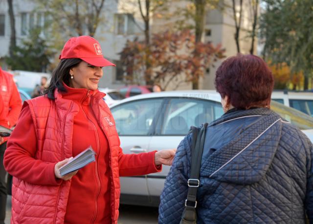 Candidații PSD Suceava pentru alegerile parlamentare au mers în campanie în cartierul George Enescu