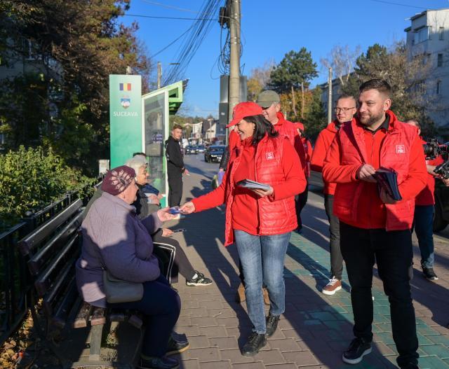 Candidații PSD Suceava pentru alegerile parlamentare au mers în campanie în cartierul George Enescu