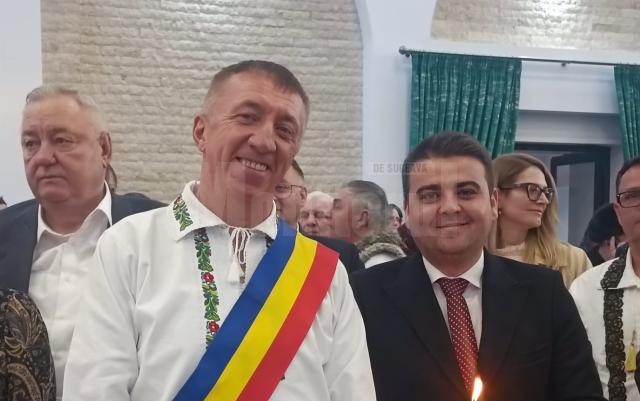 Primarul din Moara, Eduard Dziminschi, și președintele CJ, Gheorghe Șoldan