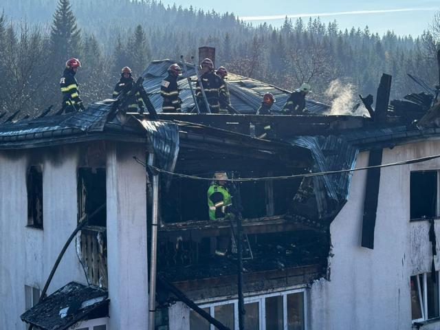 Incendiul din satul Găinești, comuna Slatina