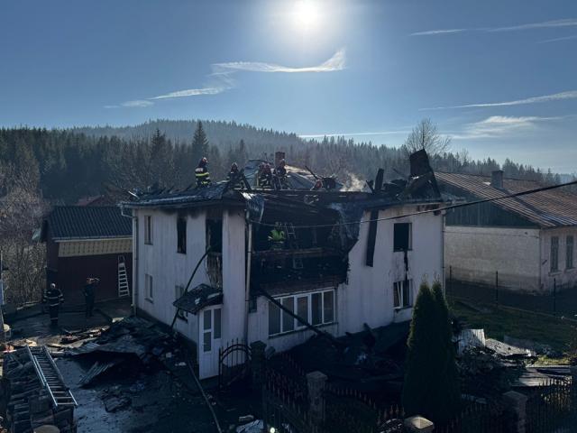 Incendiul din satul Găinești, comuna Slatina