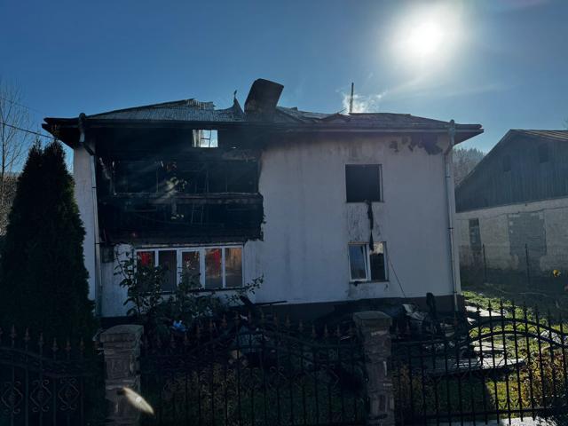 Incendiul din satul Găinești, comuna Slatina