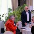 Gheorghe Șoldan, Vasile Rîmbu și deputatul Eugen Bejinariu, cu seniorii Sucevei, la sărbătoarea Sfinților Mihail și Gavril