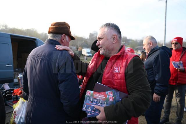 Echipa PSD Suceava s-a aflat în campanie electorală în comuna Arbore