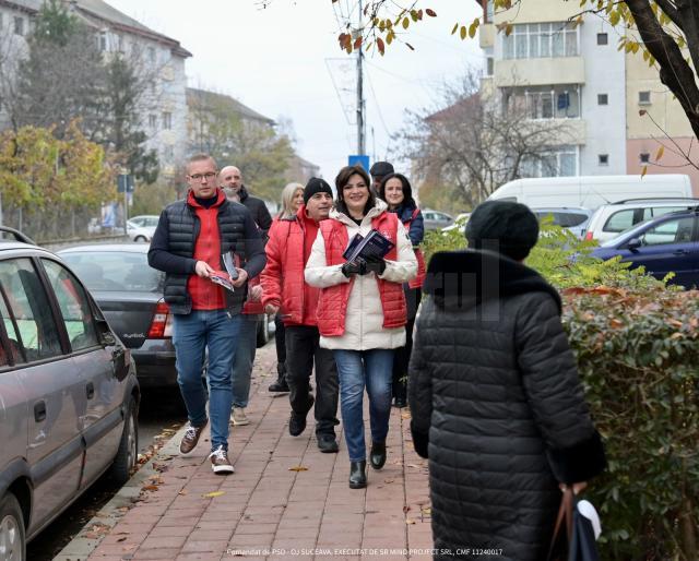 Echipa PSD Suceava a fost prezentă în cartierul Obcini