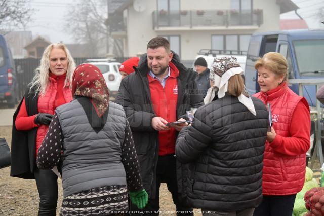 Echipa PSD Suceava a discutat cu cetățenii și comercianții din piața din comuna Marginea