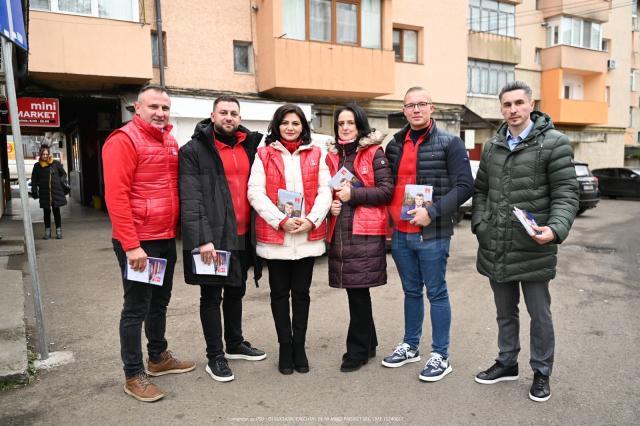 Echipa PSD în campanie în municipiul Suceava