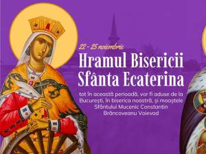 Moaștele Sfântului Voievod Martir Constantin Brâncoveanu vor fi aduse la Biserica „Sfânta Ecaterina”