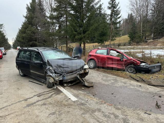 Un bărbat și o femeie, răniți în urma unui accident rutier