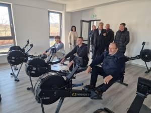 Gheorghe Flutur a testat ergometrele pe care se antrenează canotorii