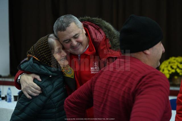 Eugen Bejinariu în comuna natală, Zamostea