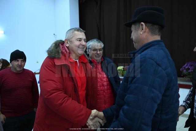 Eugen Bejinariu în comuna natală, Zamostea