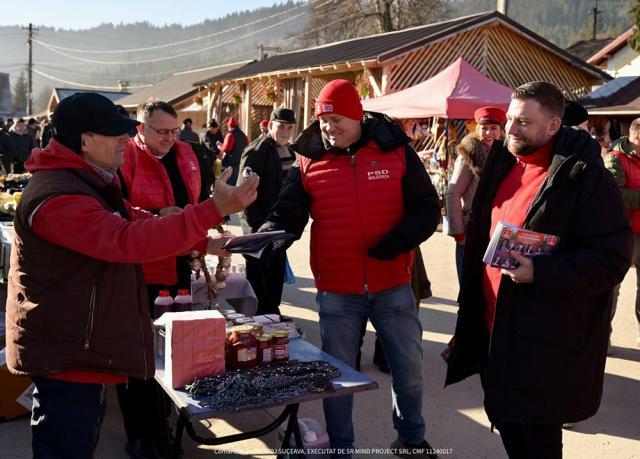 Candidații PSD au discutat „angajamentul pentru dezvoltare” al partidului cu comercianții și cumpărătorii din piața din Moldovița