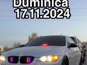 Polițiștii au descins la un party cu drifturi: un autoturism care imita Poliția, imobilizat, amenzi mari și permise suspendate