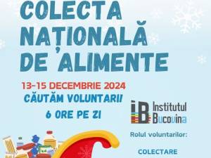 Asociația Institutul Bucovina caută voluntari pentru Colecta Națională de Alimente