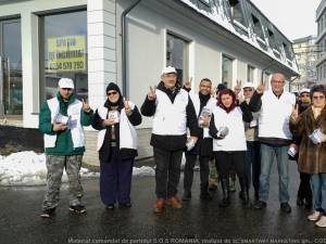 Alexandru Băișanu alături de echipa SOS Suceava a fost în campanie în Fălticeni