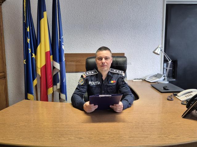 Comisarul-șef Ionuț Epureanu, din cadrul Inspectoratului de Poliție Județean Suceava