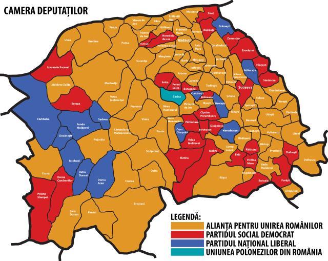 Alegerile parlamentare pentru CAMERA DEPUTAȚILOR în județul Suceava
