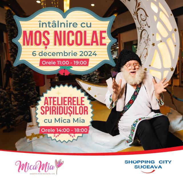 Întâlnire cu Moș Nicolae, vineri, la Shopping City Suceava